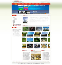 大众化红色企业网站模板