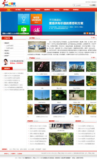 通用型红色企业网站模板