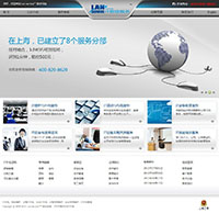 灰色的网络服务IT公司网站网页模板