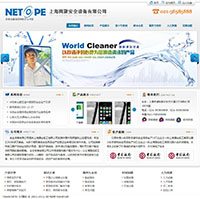 灰色简洁的上海网聚安全设备企业网站模板